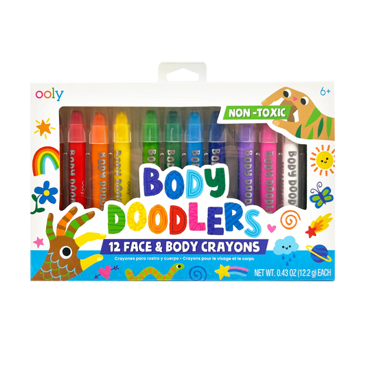 Body Doodlers Face & Body Crayons Set of 12