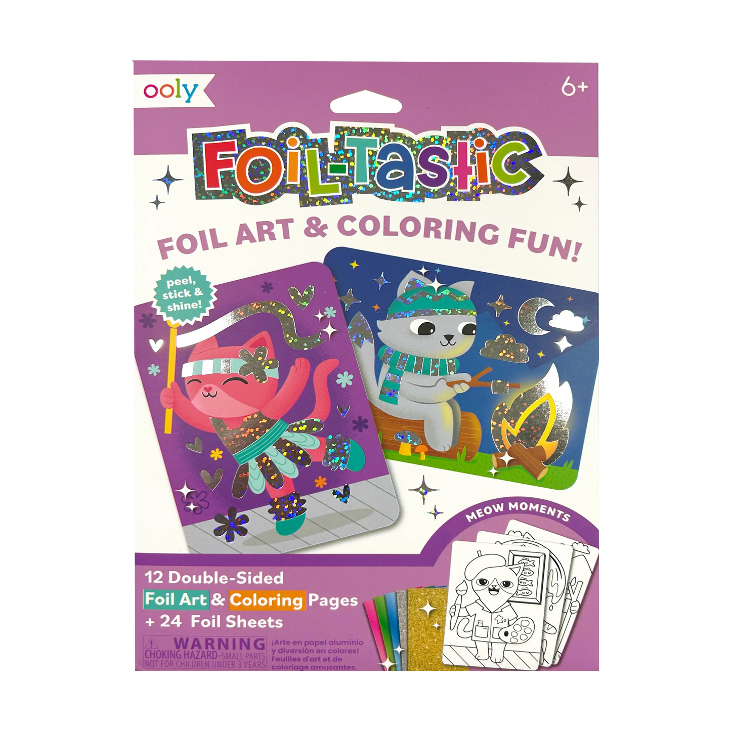 Foil-tastic Foil Art & Coloring Set Meow Moments