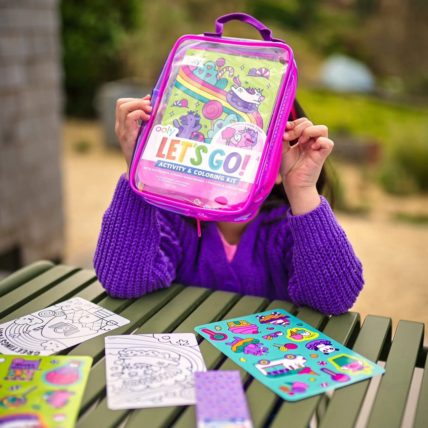 Let's Go Activity & Coloring Kit Unicorn Candy Town