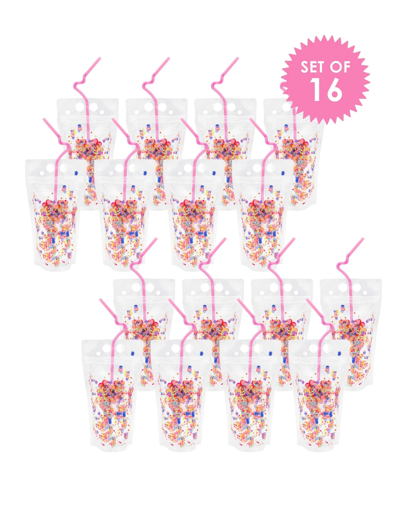 Packed Party Say Cheers Reusable Drink Pouches