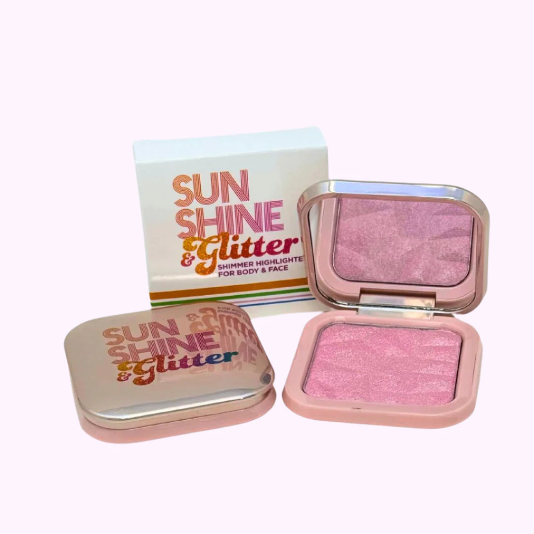 Sunshine & Glitter Highlighter Shimmer Compact