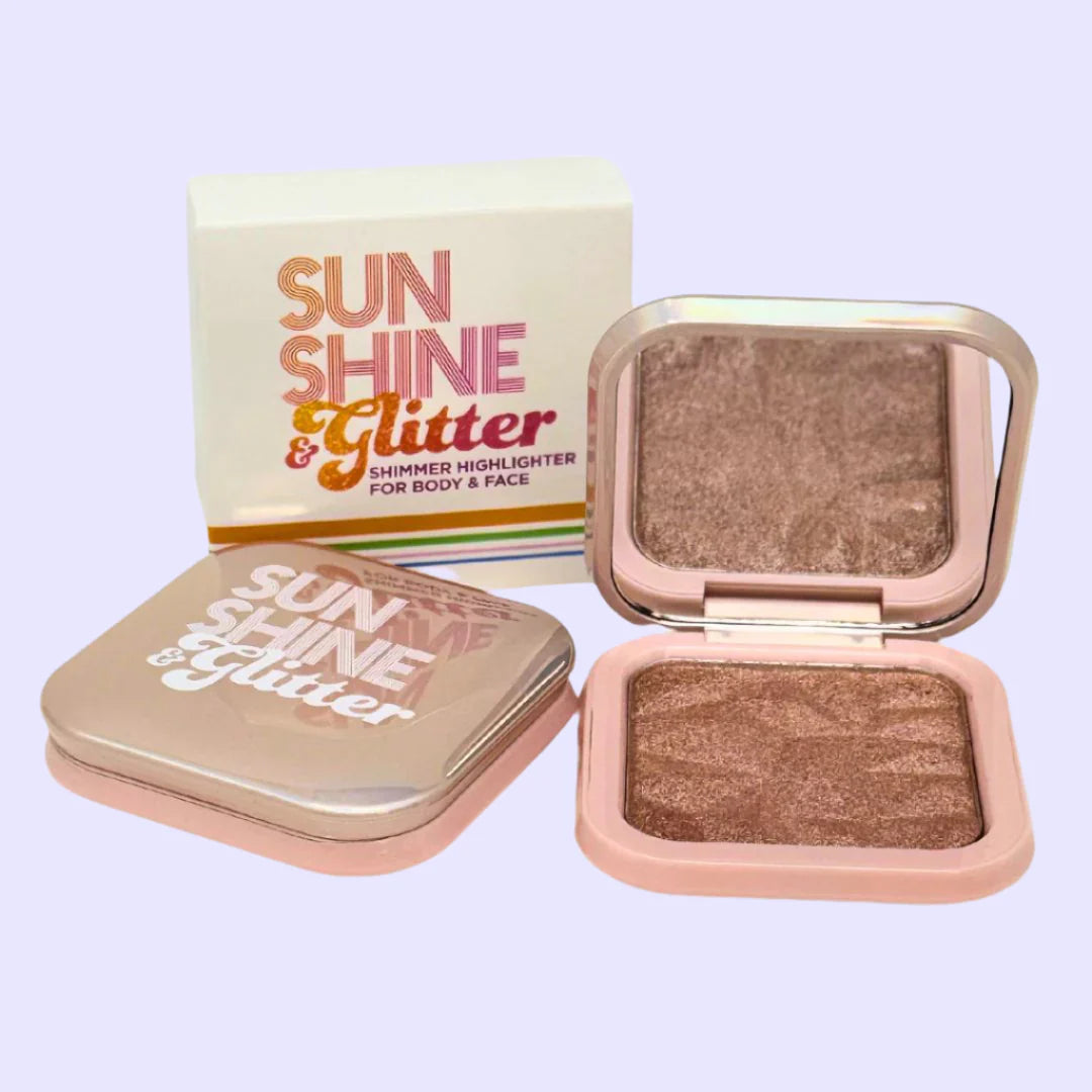 Sunshine & Glitter Highlighter Shimmer Compact