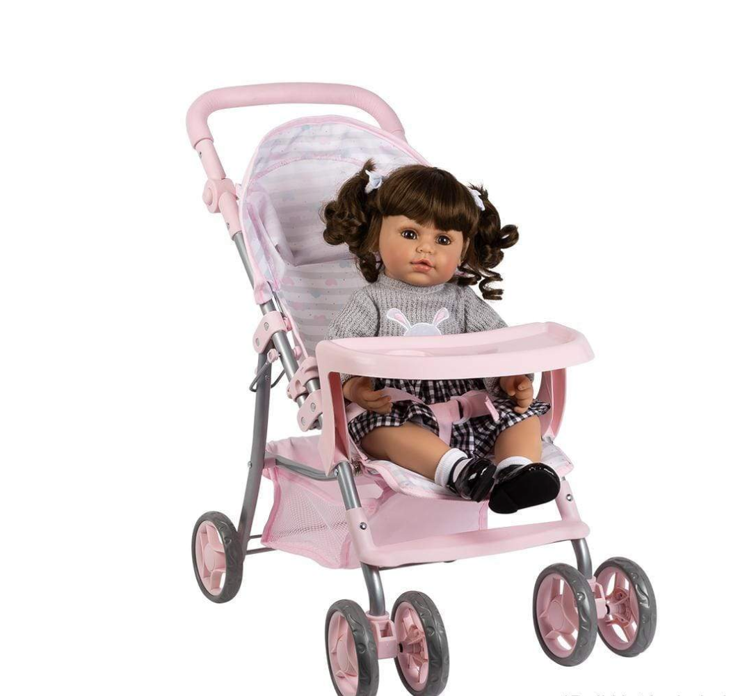 Pink Hearts Snack Pack N Go Stroller