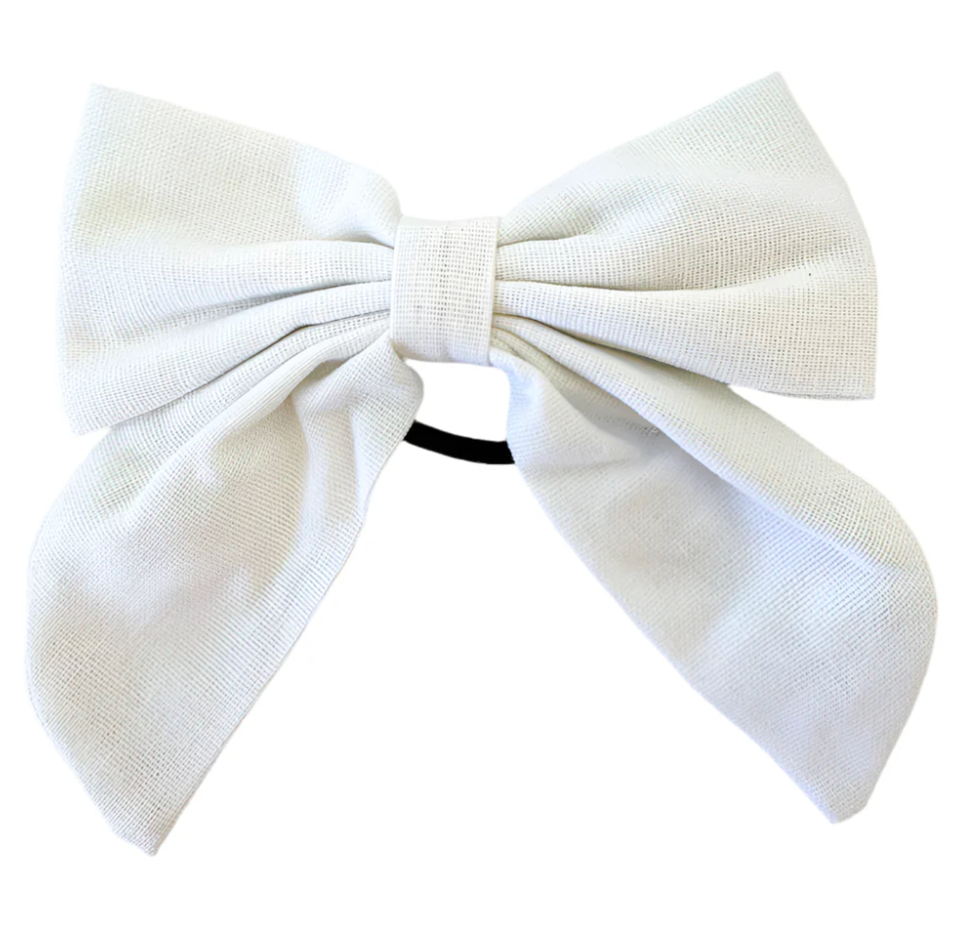 Beau Bottles White Linen Bottle Bow
