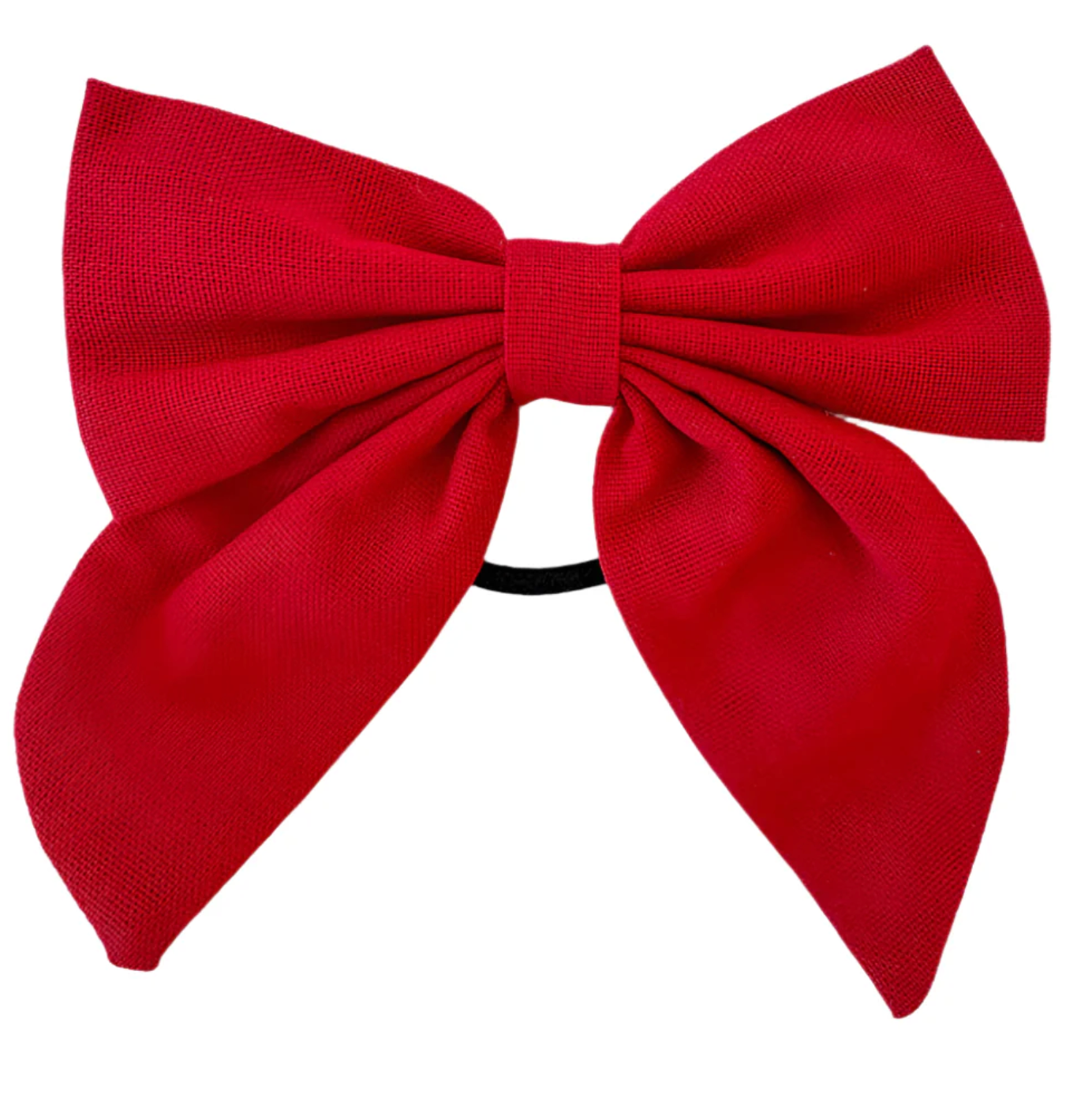 Beau Bottles Red Linen Bottle Bow