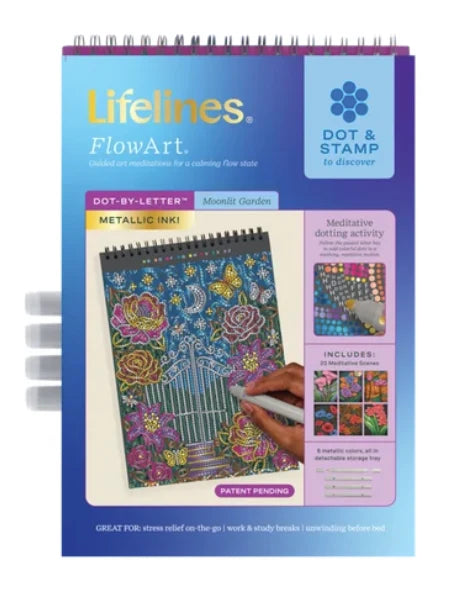 Lifelines FlowArt Dot By Letter Moonlit Garden