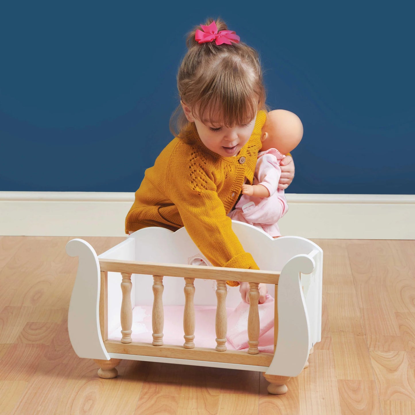 Wooden Doll Cot
