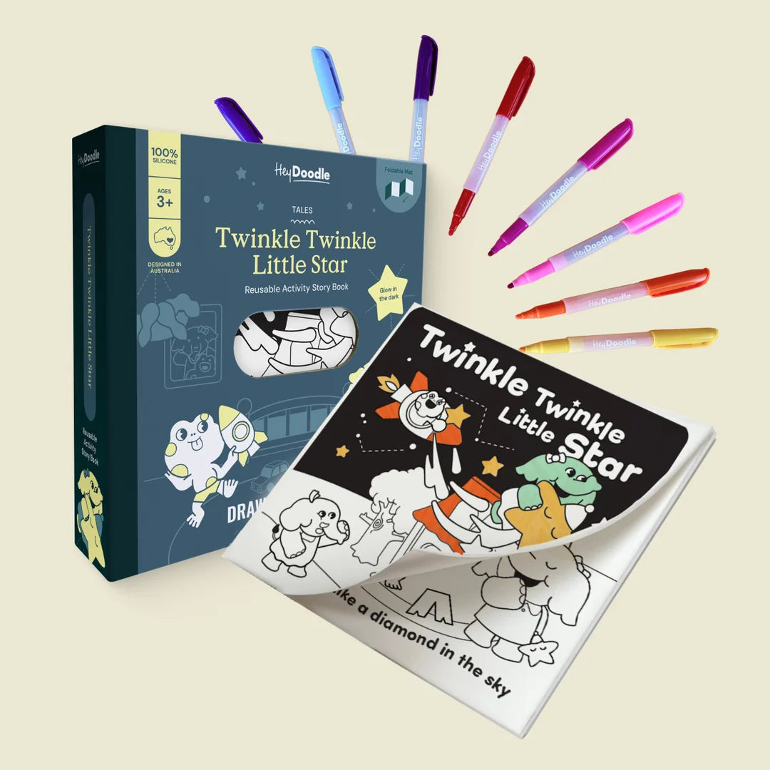 Twinkle Twinkle Little Star Tales Reusable Coloring Book