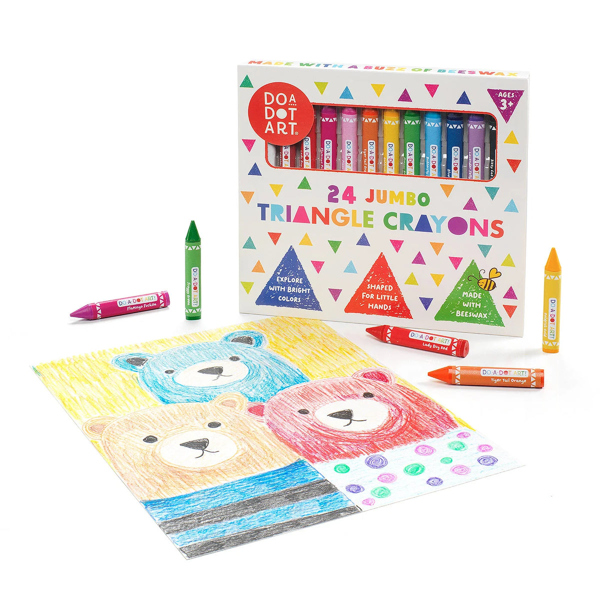 Jumbo Triangle Beeswax Crayons