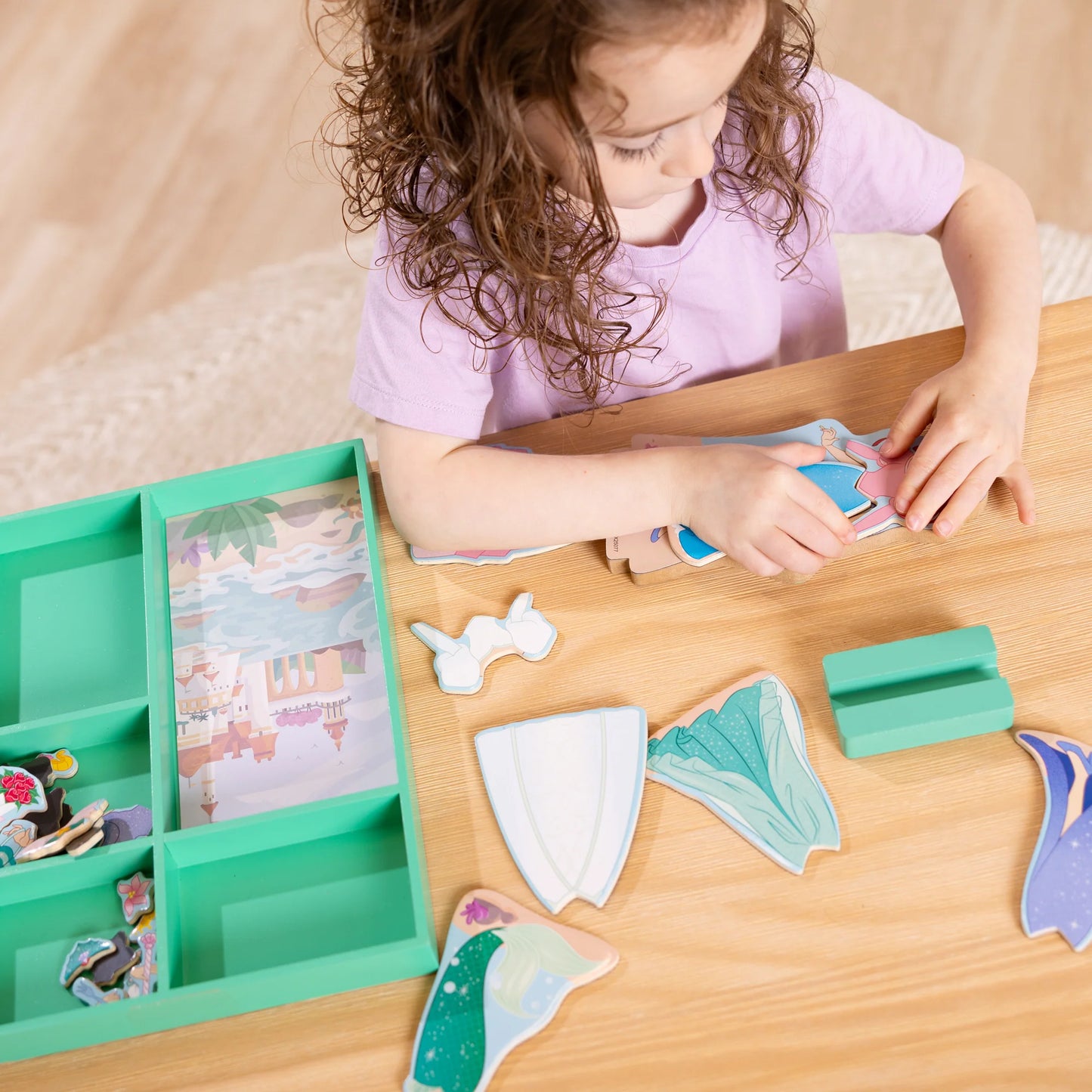Ariel Wooden Magnetic Dress-Up
