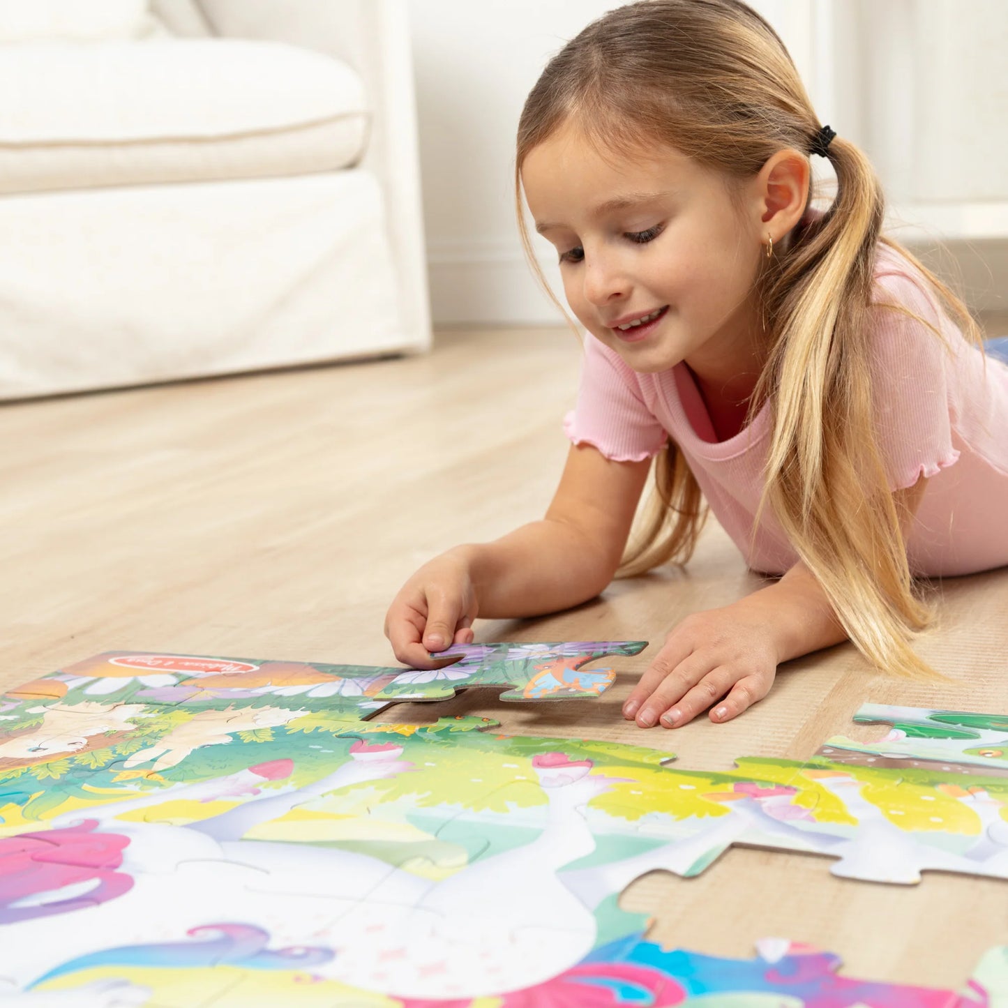 Glow-in-the-Dark Unicorn Floor Puzzle