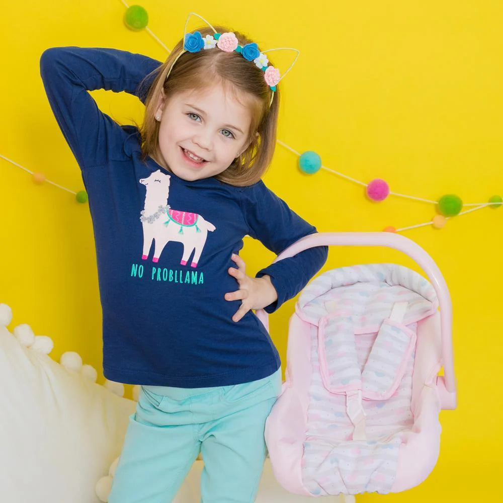 Pink Hearts Car Seat