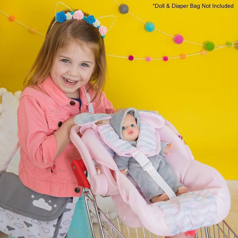 Pink Hearts Car Seat