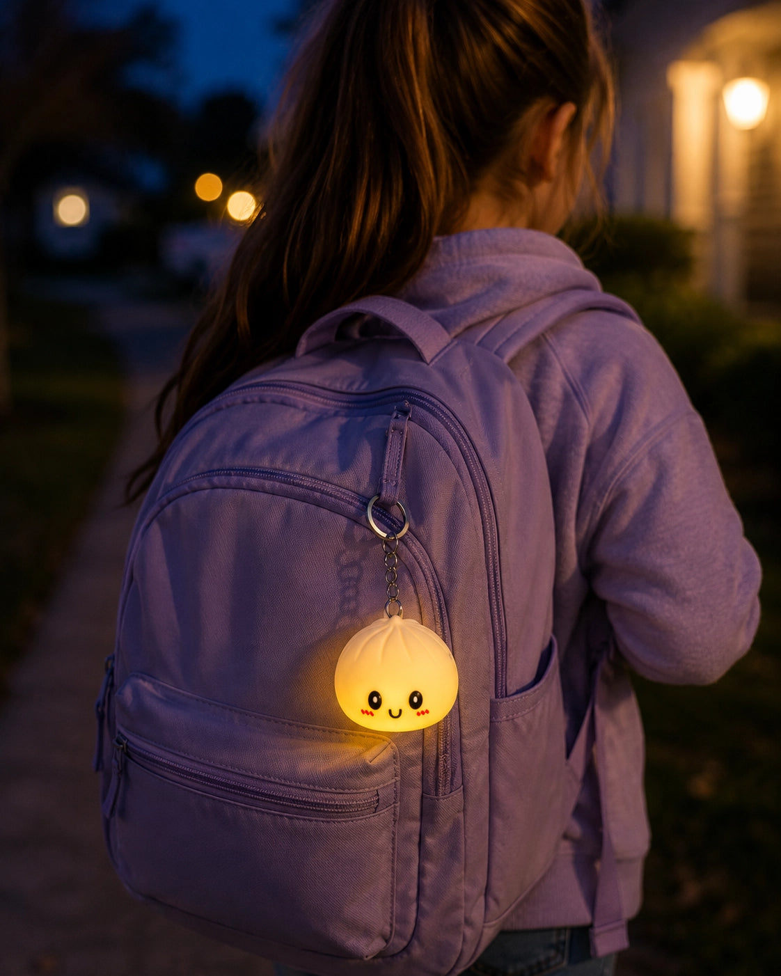 Light Up Dumpling Keychain