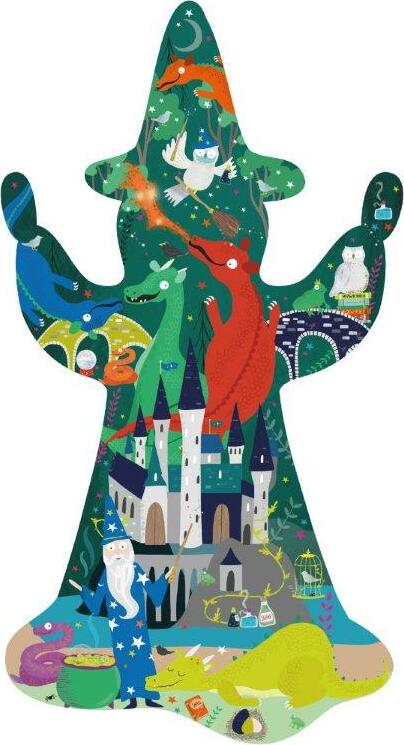 80pc Spellbound Wizard Shaped Puzzle
