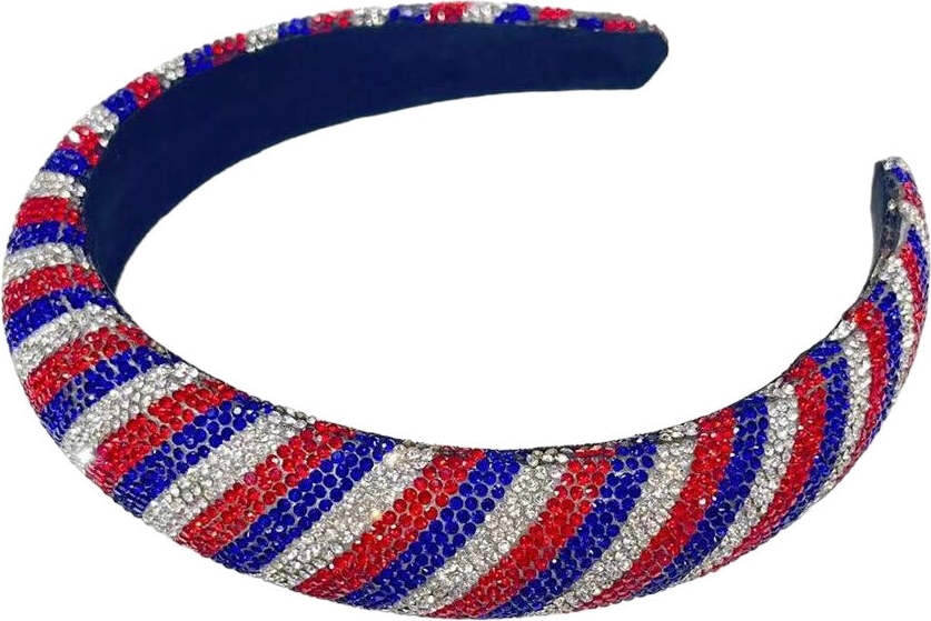 Patriotic Stripe Crystal Headband