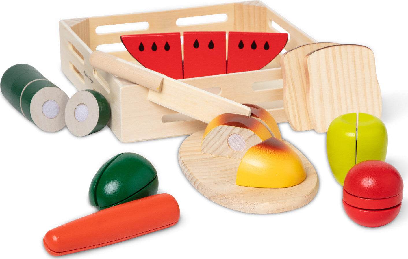 Wooden Cutting Food Play Food