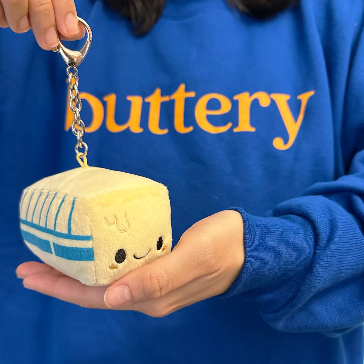 Comfort Food Butter Plush Keychain
