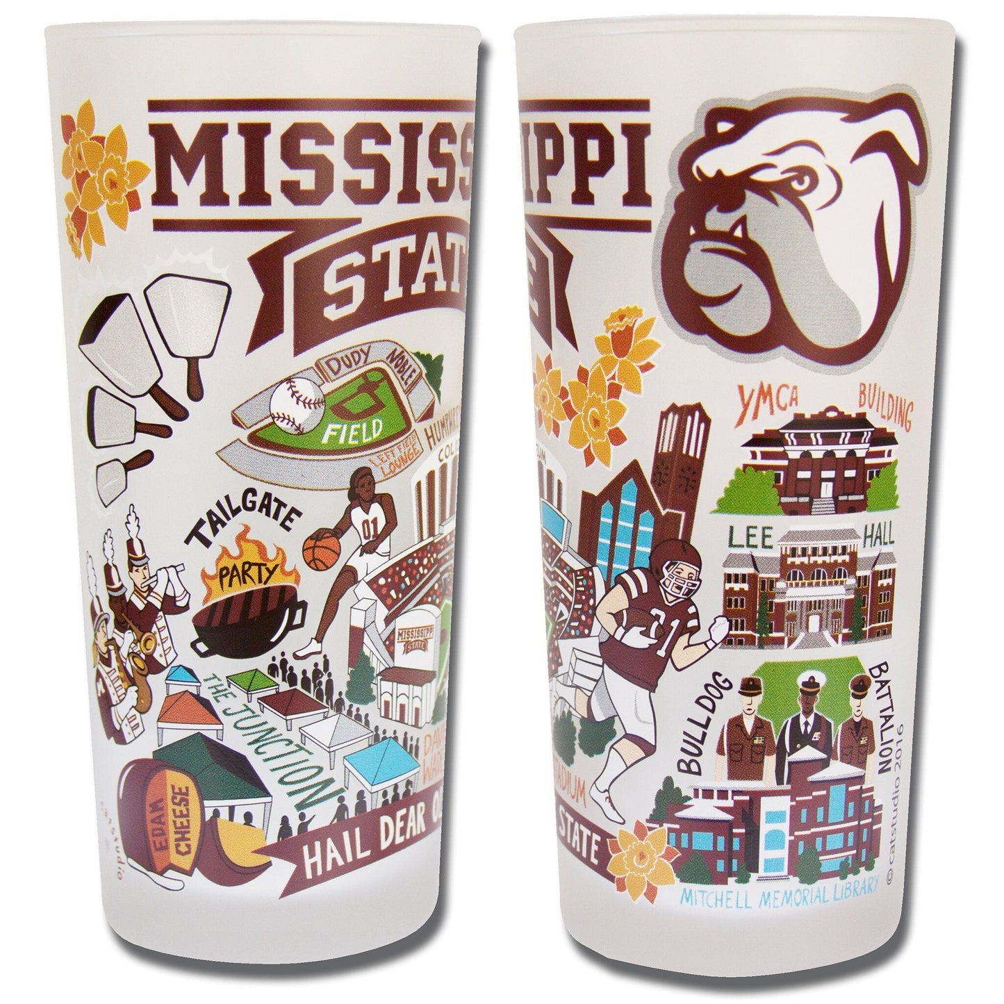 Mississippi State Drinking Glass