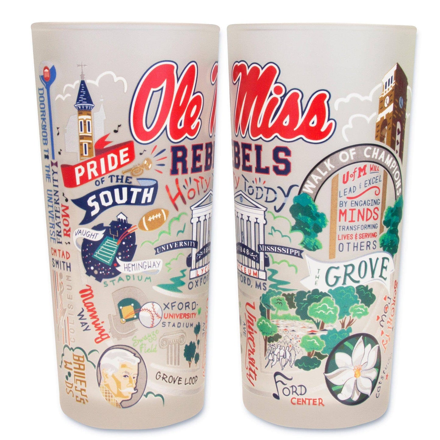 Ole Miss Drinking Glass