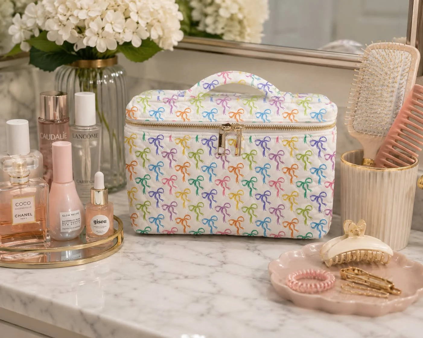 Vivid Bow Vanity Bag