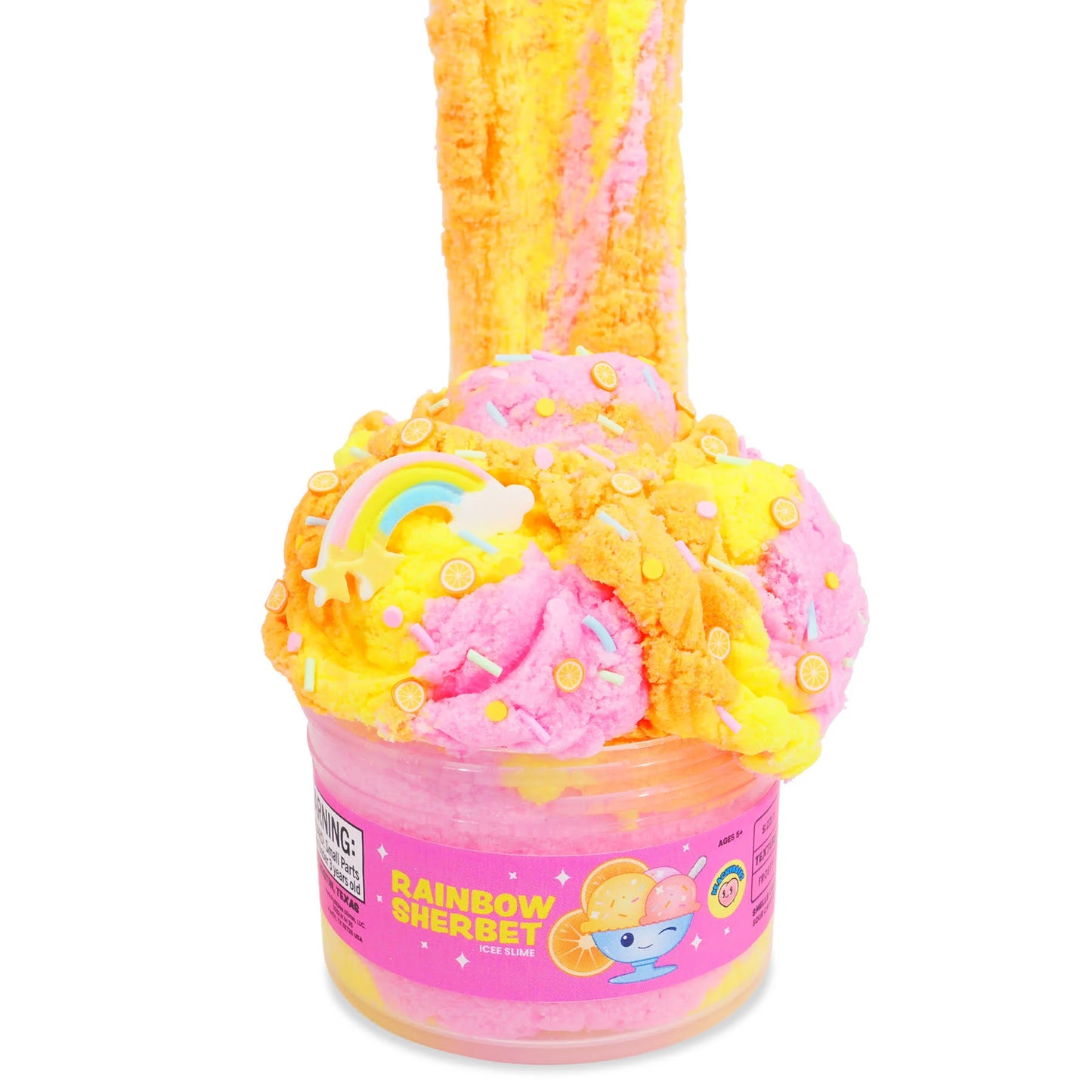 Peachybbies Rainbow Sherbet Slime
