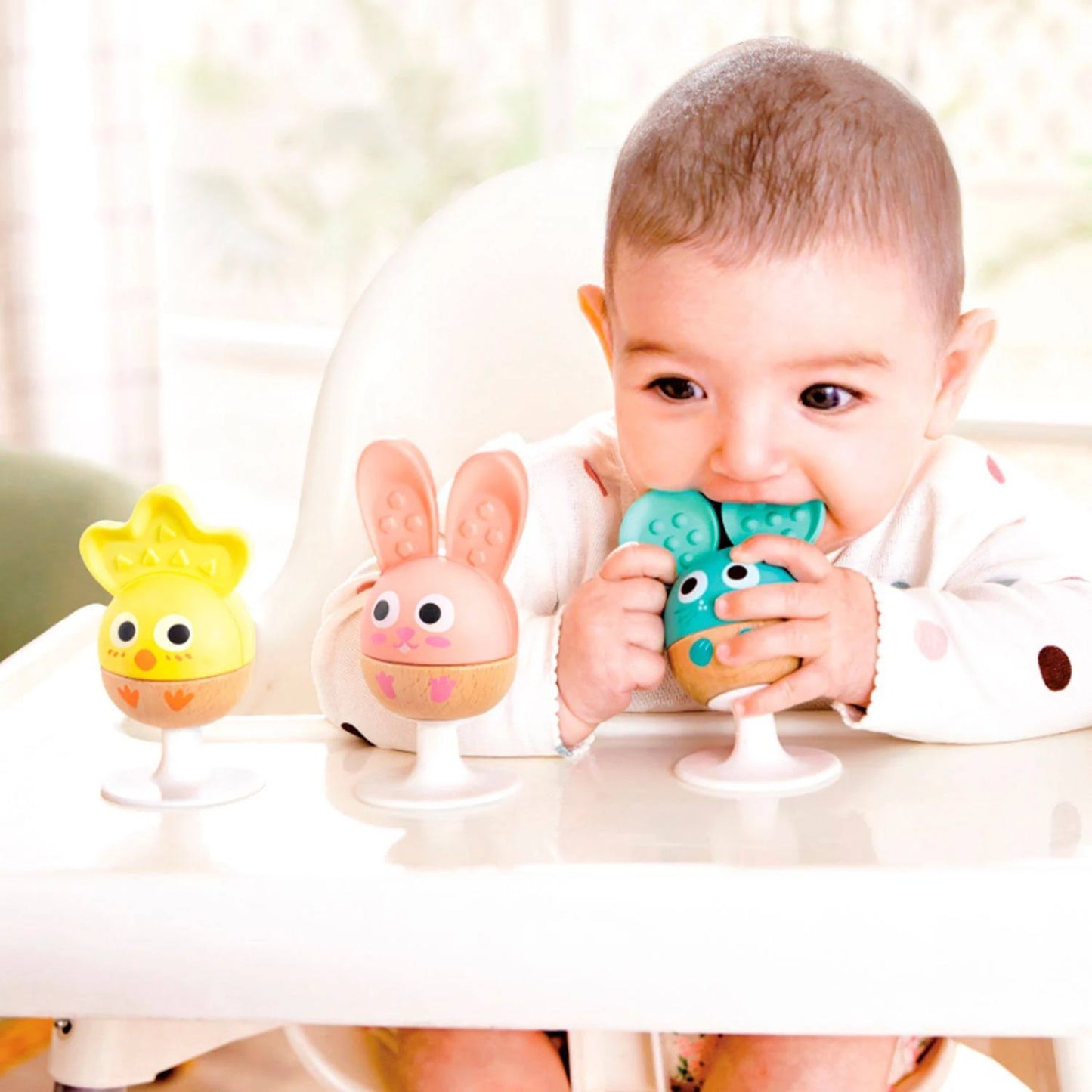 Cheery Critter Rattle Trio