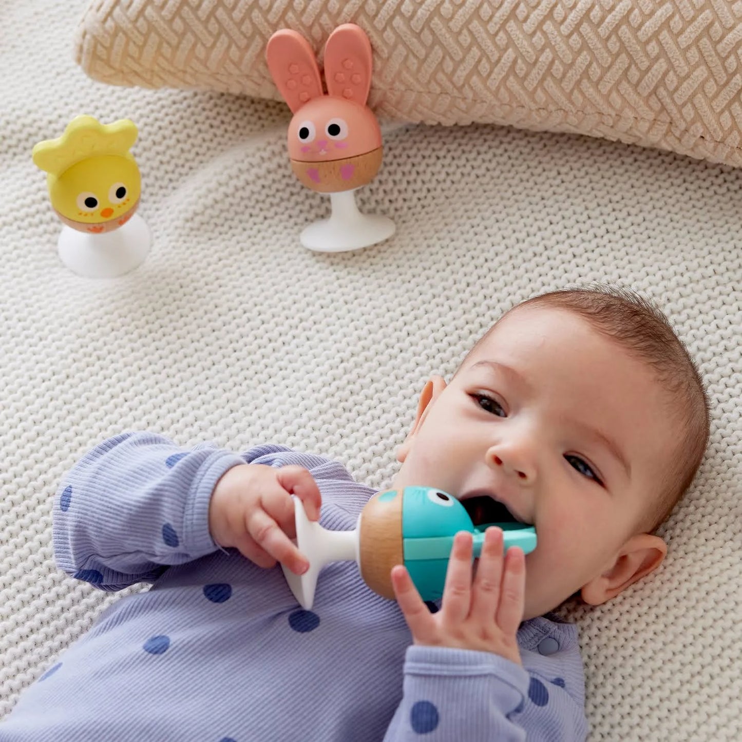 Cheery Critter Rattle Trio