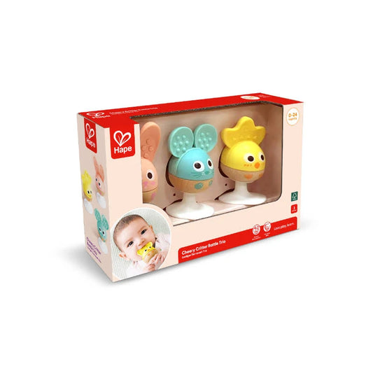 Cheery Critter Rattle Trio
