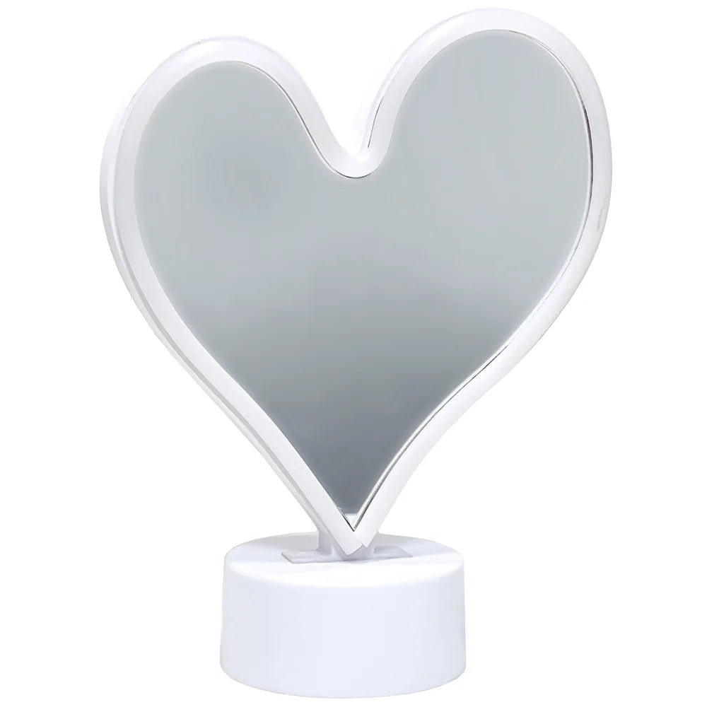 Neon Mirror Heart Light