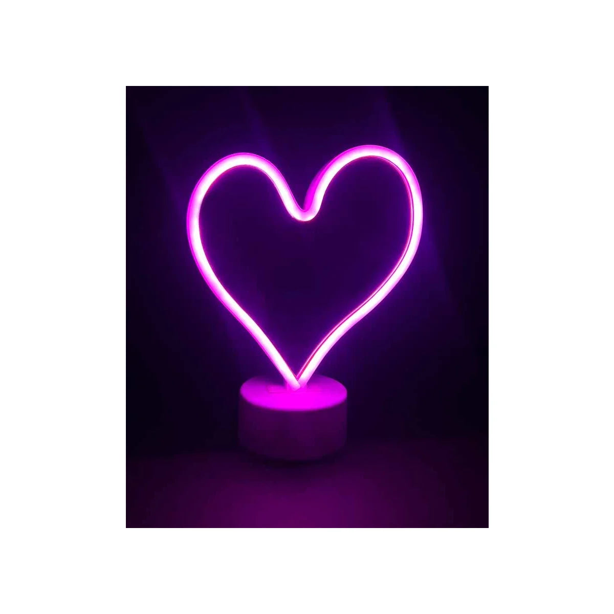Neon Mirror Heart Light