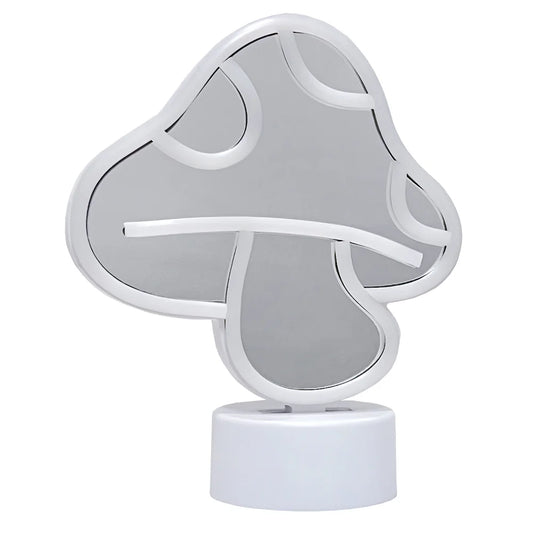 Neon Mirror Mushroom Light