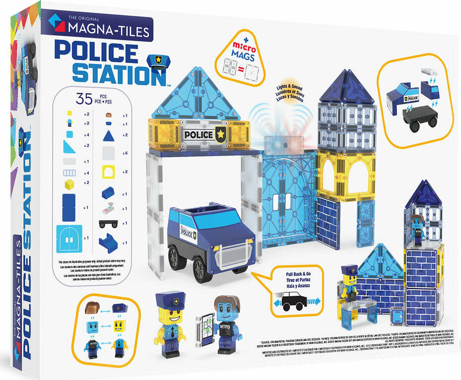 Magna-Tiles Police Station 35-Piece Set