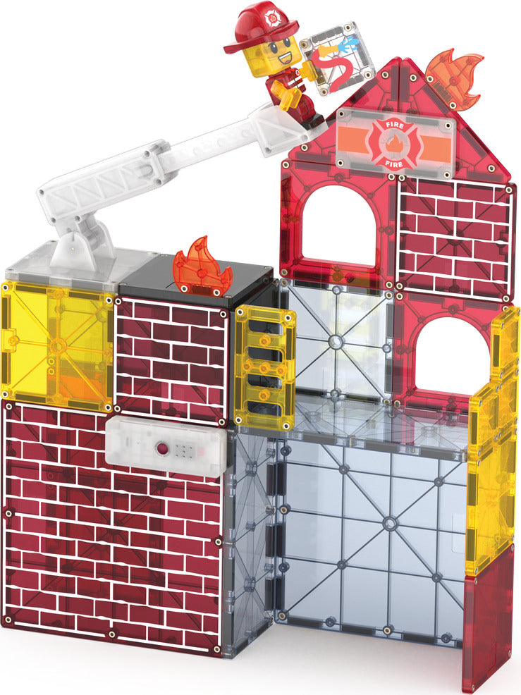 Magna-Tiles Fire Station 55 Piece Set