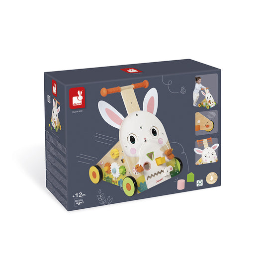 Wooden Rabbit Multi-Activity Baby Walker