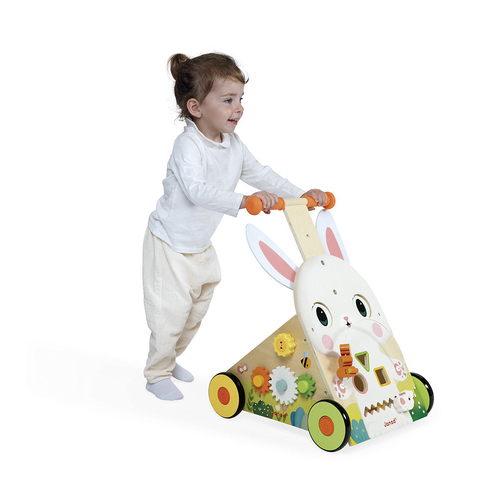 Wooden Rabbit Multi-Activity Baby Walker
