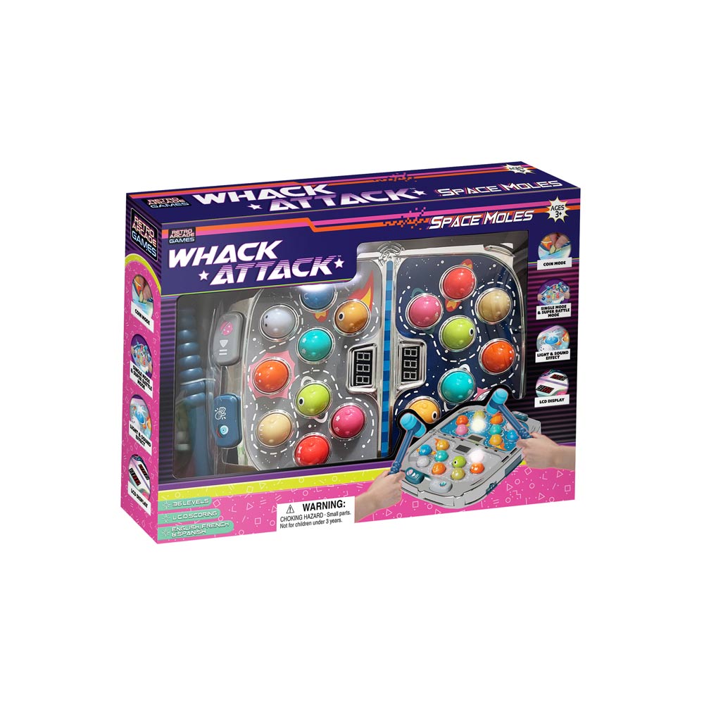 Whack Attack Space Moles Game