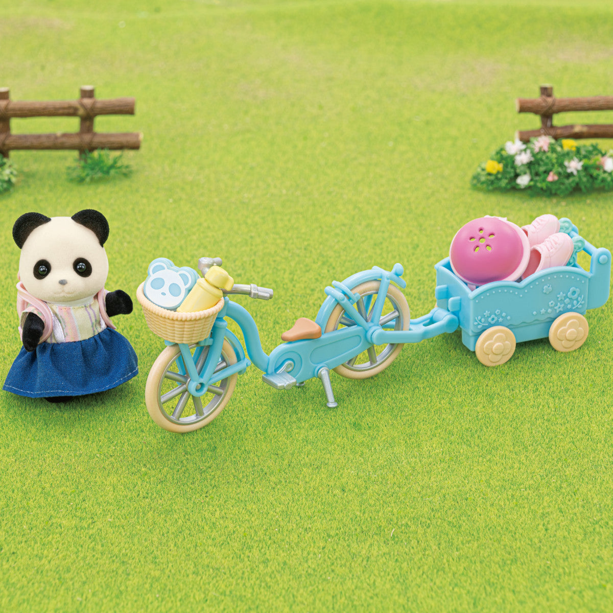 Calico Critters Cycle & Skate Set -Panda Girl