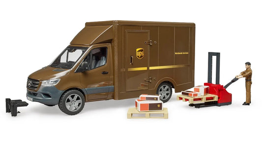 Bruder Sprinter UPS with Driver and Accessories