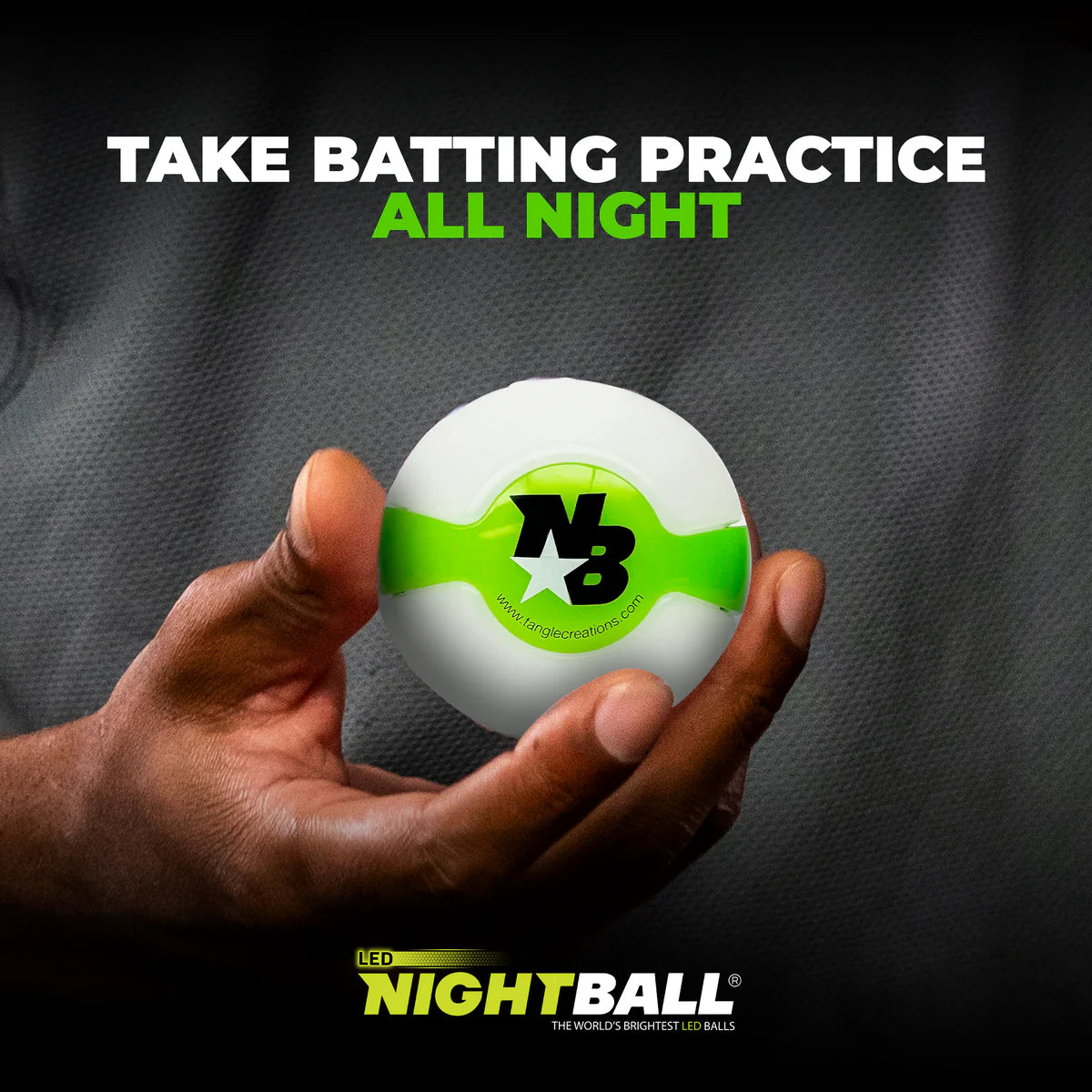 Nightball Baseball Set of 3