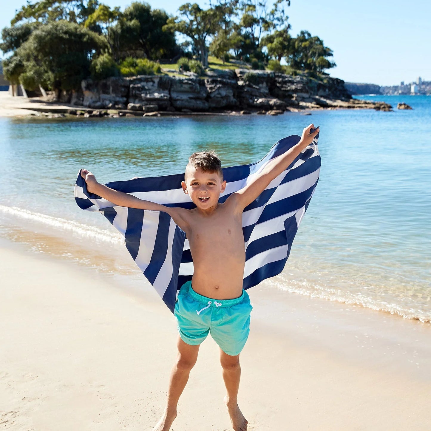 Whitsunday Blue Quick Dry Beach Towel
