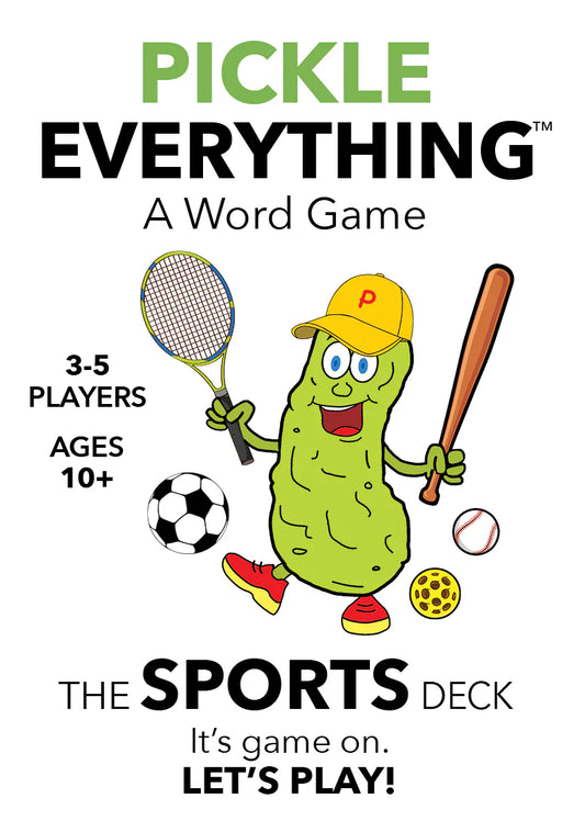 Pickle Everything Word Game Sports Deck