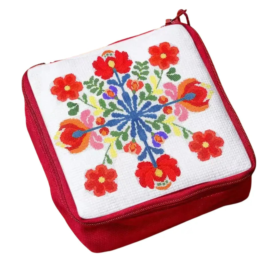 Floral Needlepoint Bag Kit