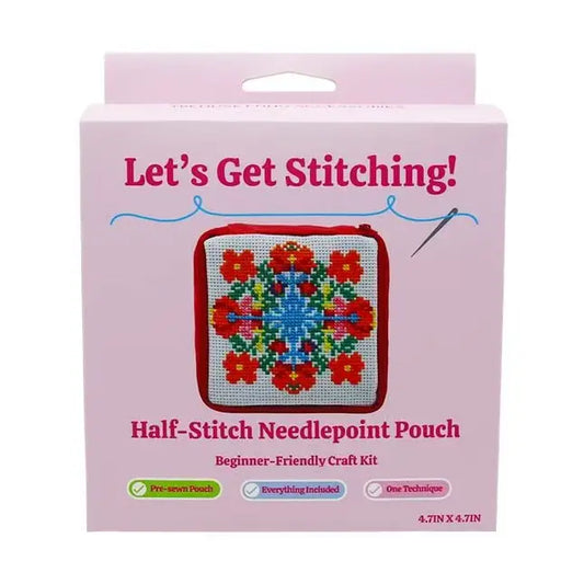 Floral Needlepoint Bag Kit
