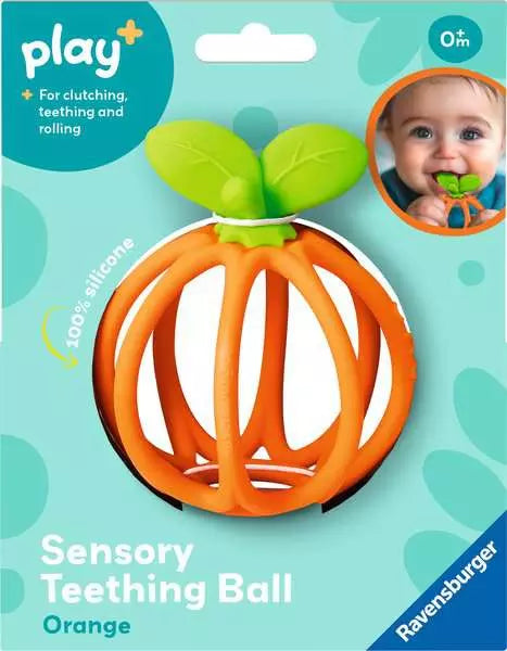 Play+ Orange Sensory Teething Ball