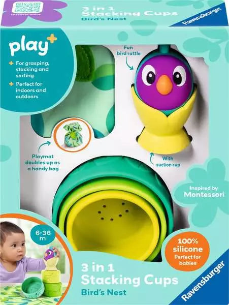 Play+ Bird's Nest Stacking Cups