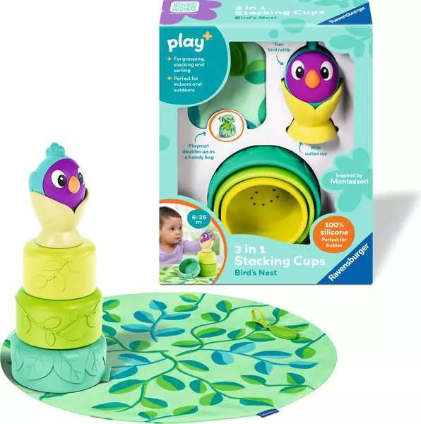 Play+ Bird's Nest Stacking Cups