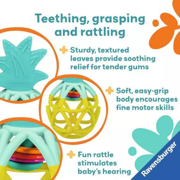 Play+ Pineapple Rattle Teether