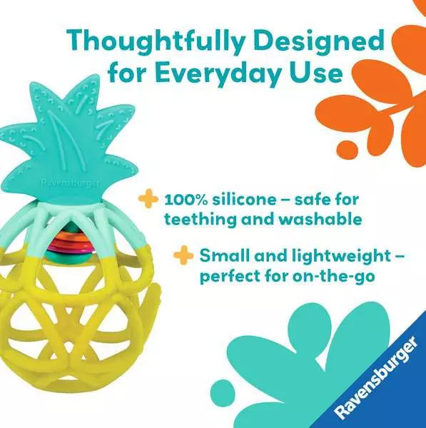 Play+ Pineapple Rattle Teether
