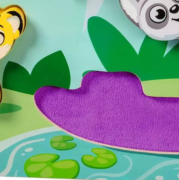 Play+ In the Jungle Wooden Touch & Play Puzzle